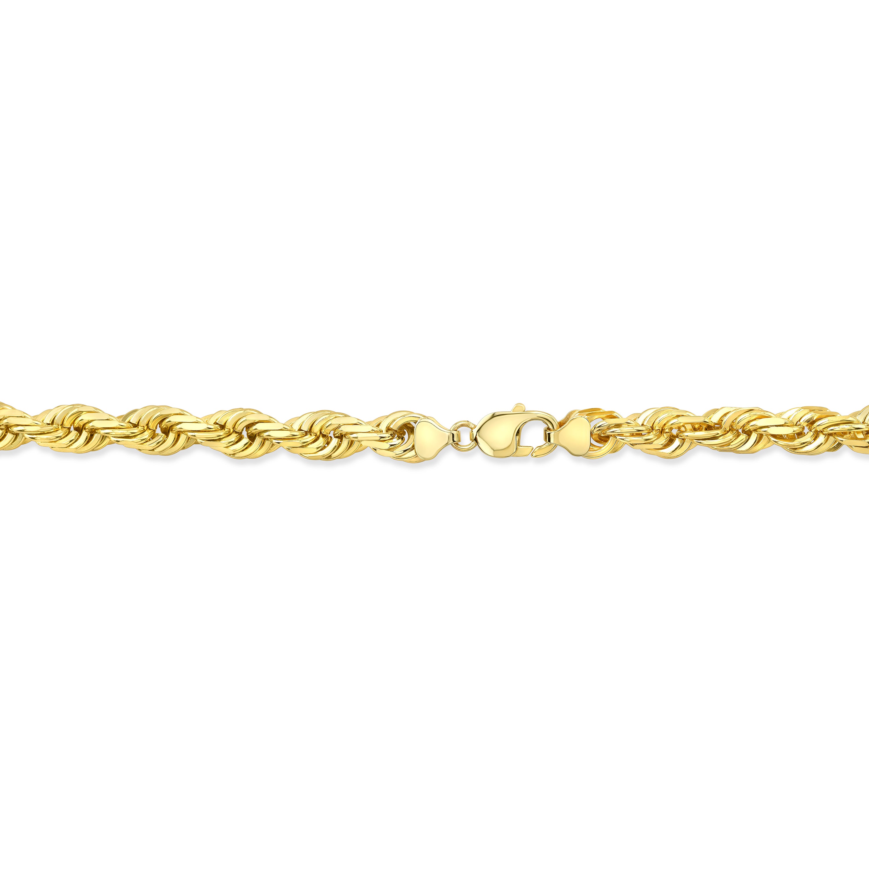 Rope Chain Necklace | 14k Yellow Gold | 8mm