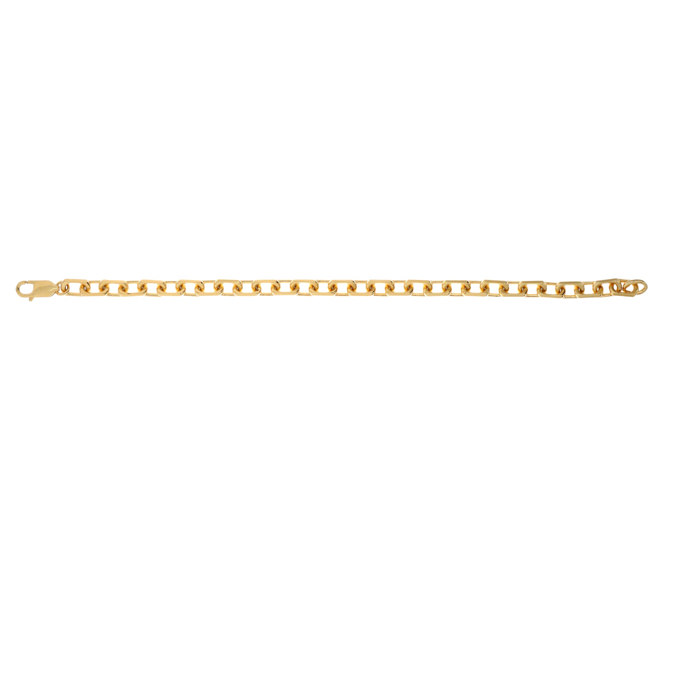 Square Chain Bracelets 14K Gold Plated