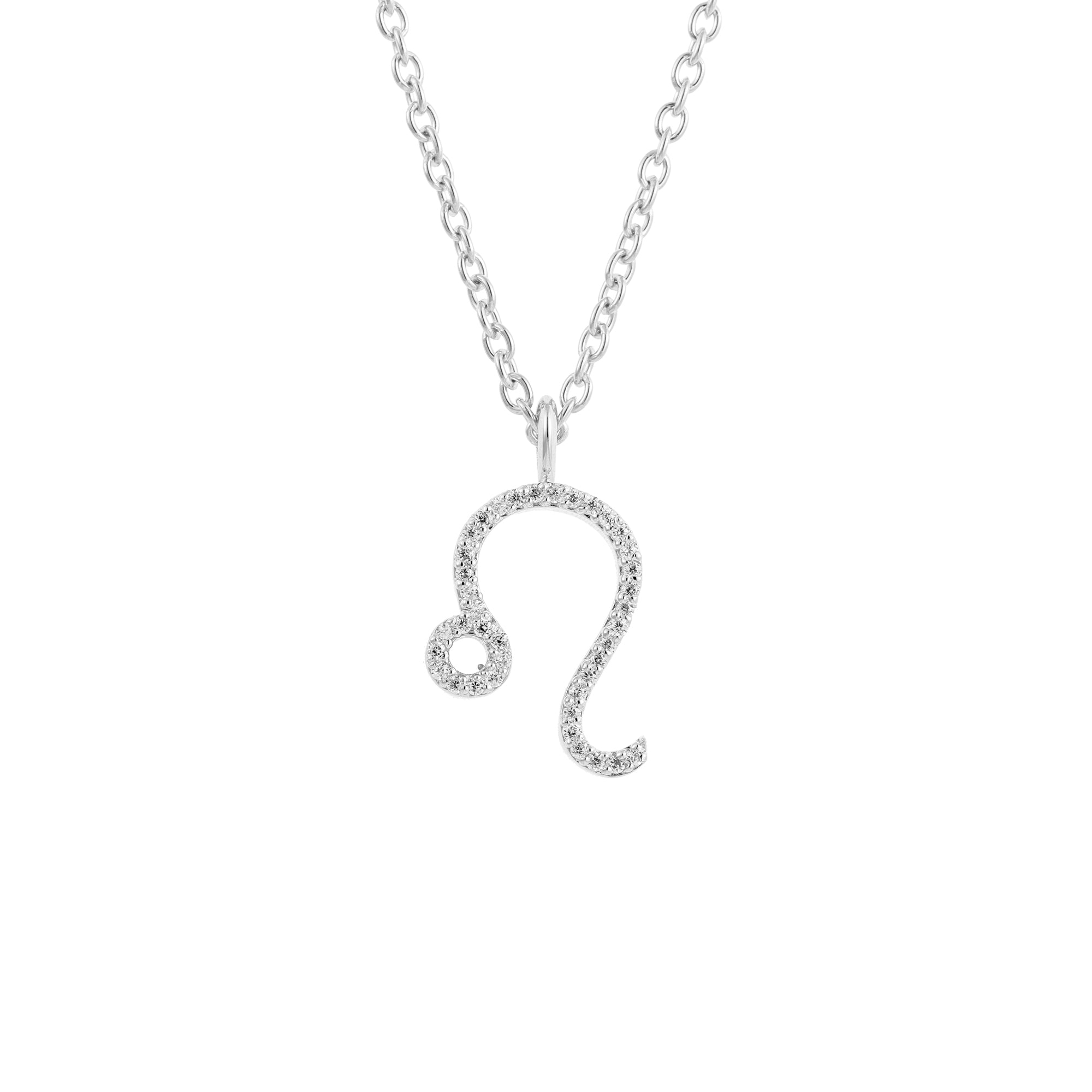 Leo Pendant Charm | Sterling Silver & Moissanite