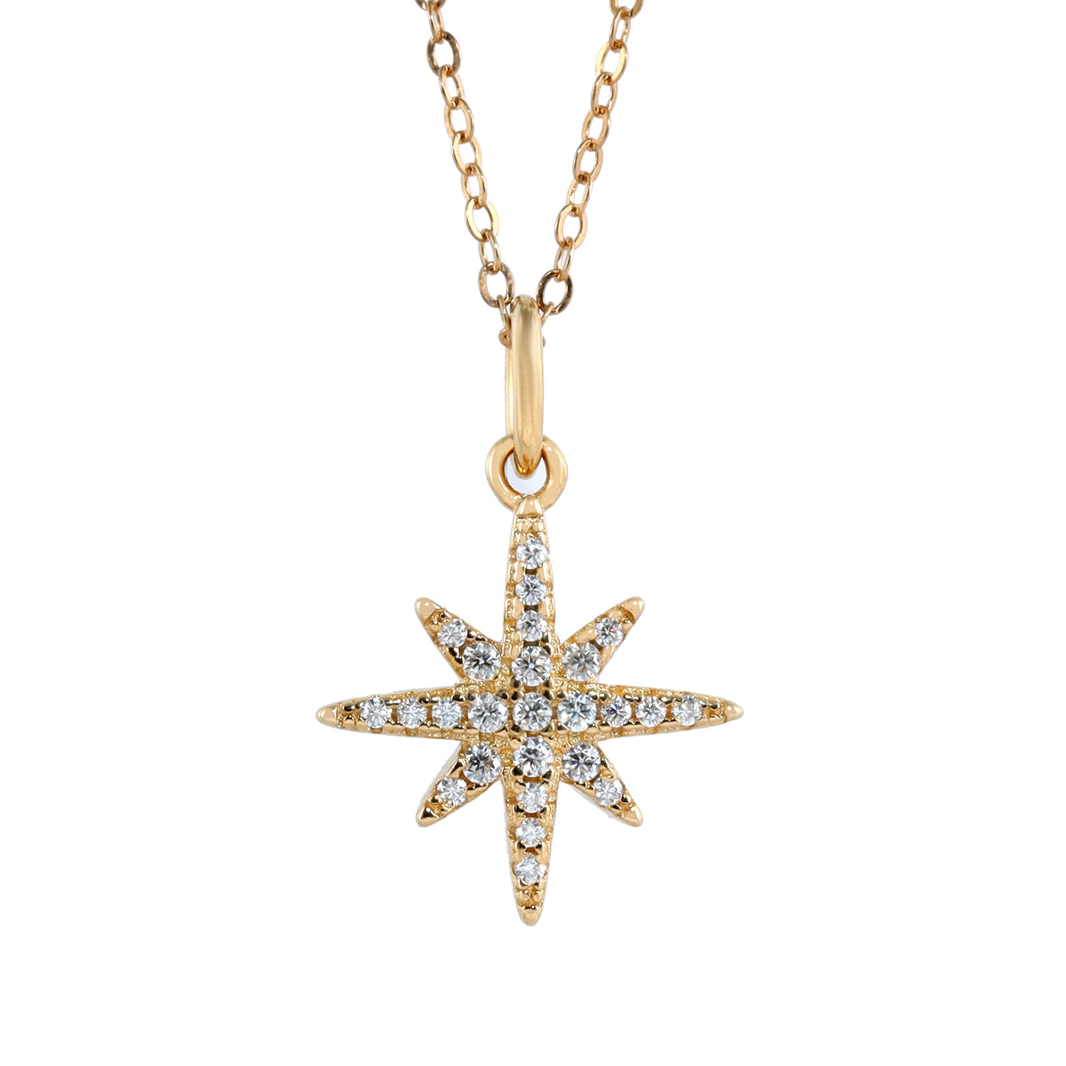 "Shining Star" Gemstone Pendant in 14k Gold