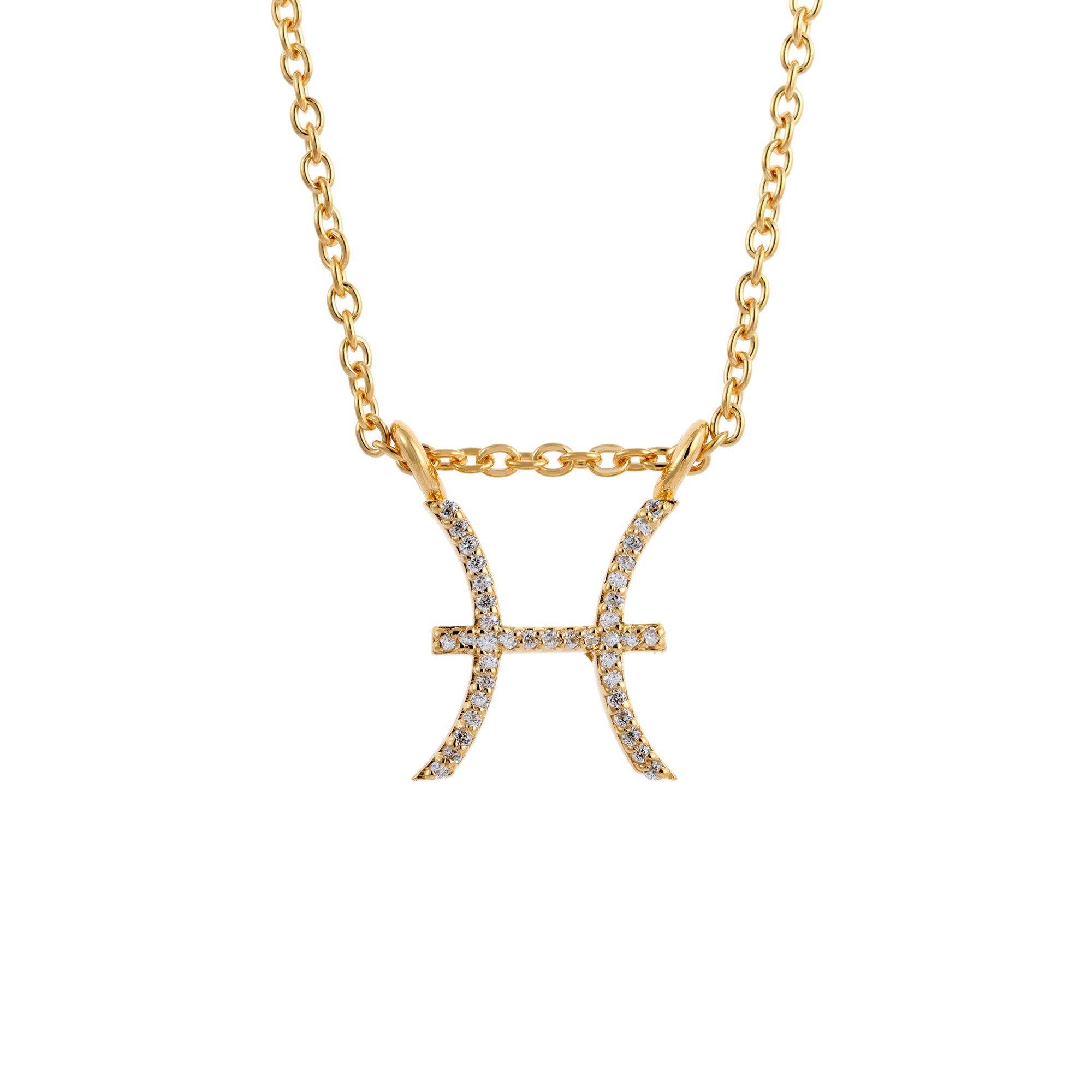 Zodiac Signs Pendant | 14k Yellow Gold | VS Diamonds