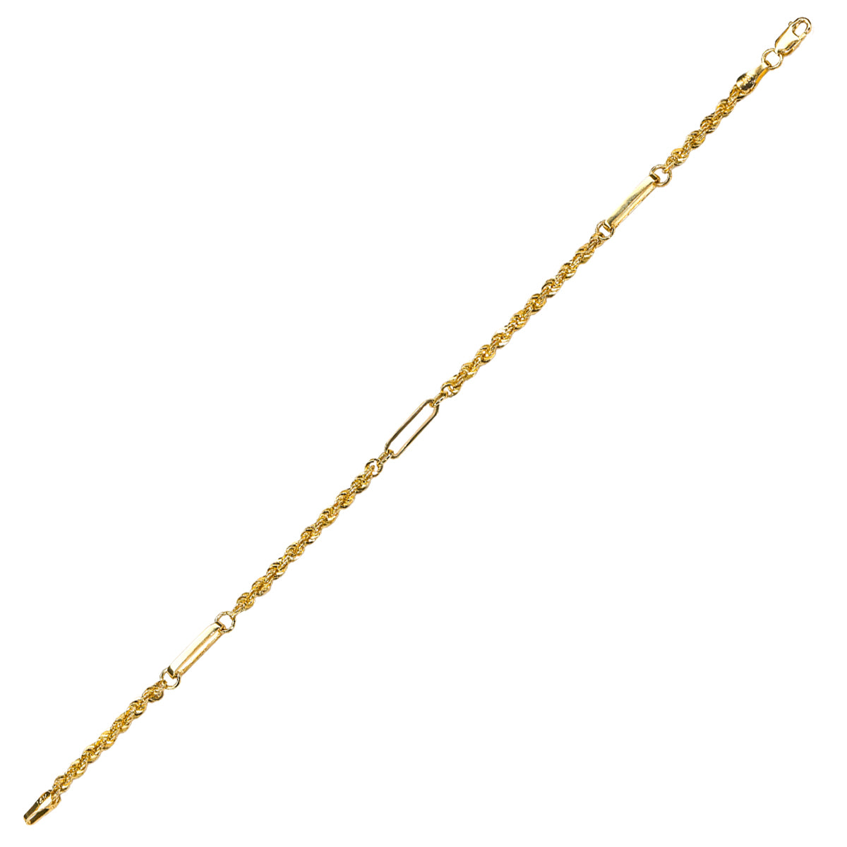 RopeClip Bracelet | 14k Yellow Gold